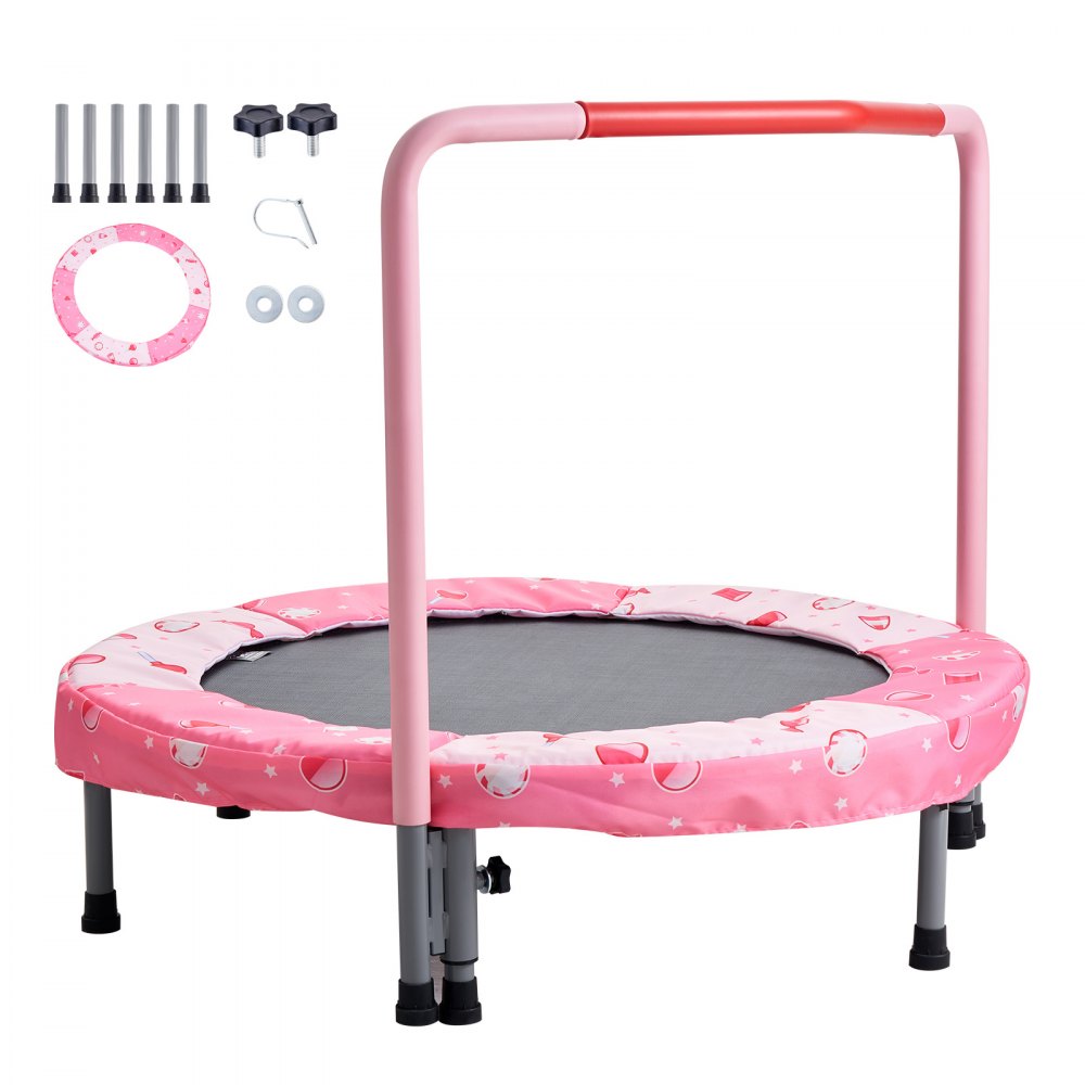 TX-B6232B-36in+I - Foldable 36" Kid's Trampoline with Colorful Jumping Mat