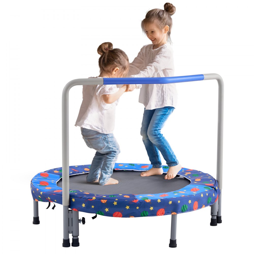TX-B6232B-36in+I - 36" Durable Kids Trampoline, Indoor/Outdoor, Foldable Design