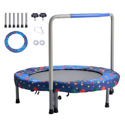 TX-B6232B-36in+I - 36" Durable Kids Trampoline, Indoor/Outdoor, Foldable Design
