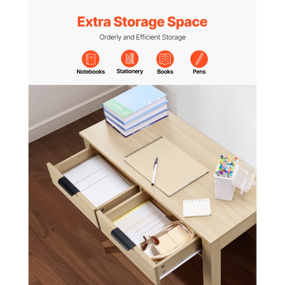 KLCH-01 - Modern Kids Desk with Drawers & Durable MDF Construction