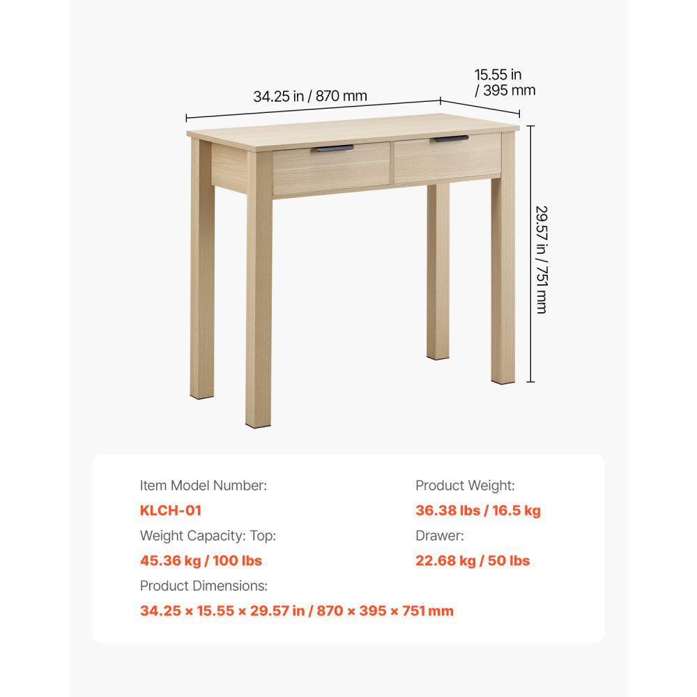 KLCH-01 - Modern Kids Desk with Drawers & Durable MDF Construction