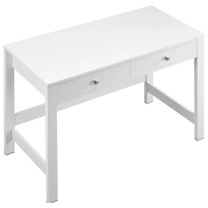 KLCH-02 - Compact White Kids' Desk with 2 Drawers for Organized Study