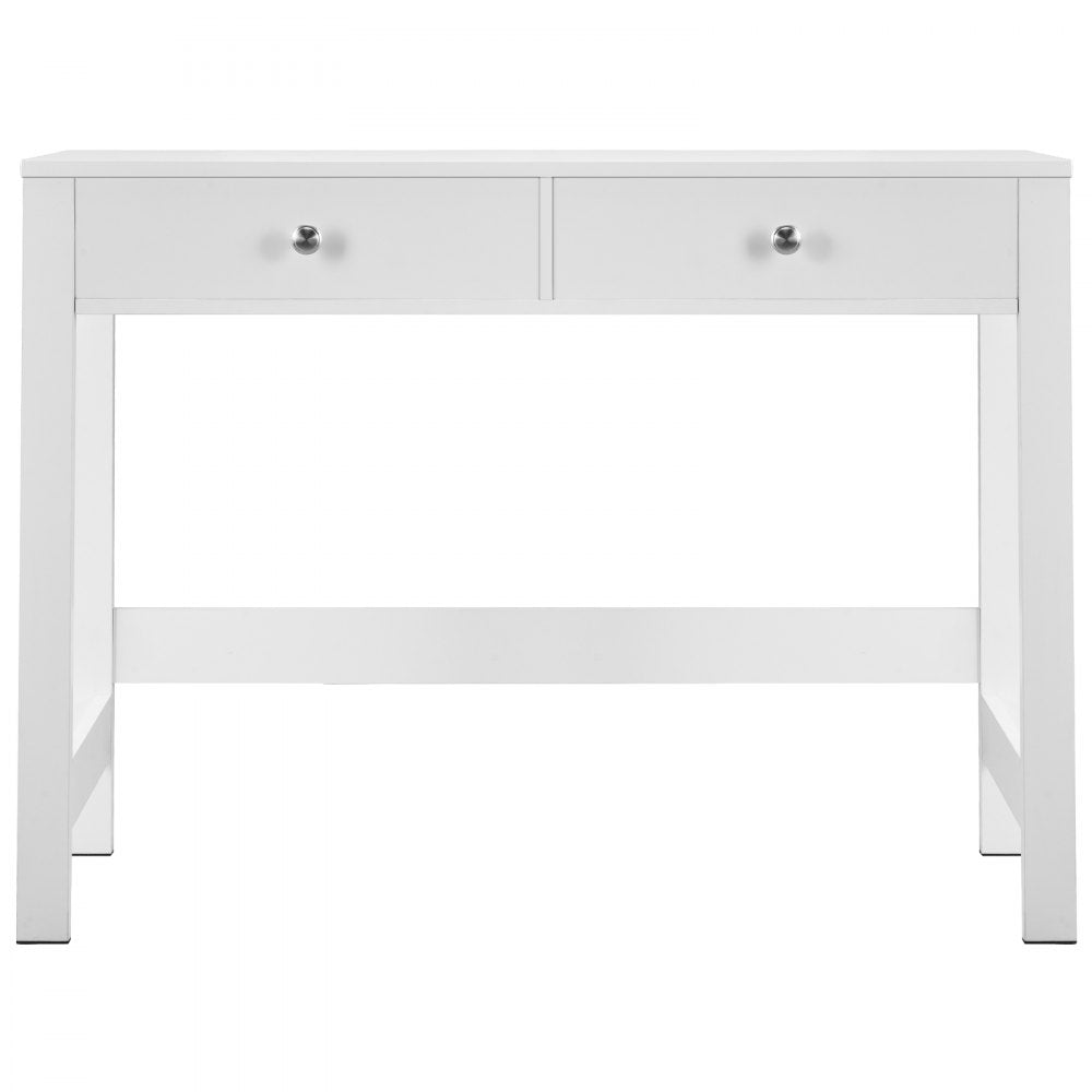 KLCH-02 - Compact White Kids' Desk with 2 Drawers for Organized Study