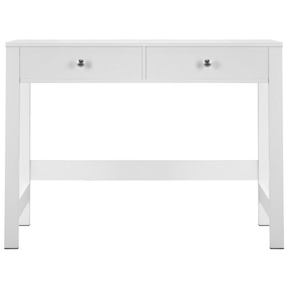 KLCH-02 - Compact White Kids' Desk with 2 Drawers for Organized Study