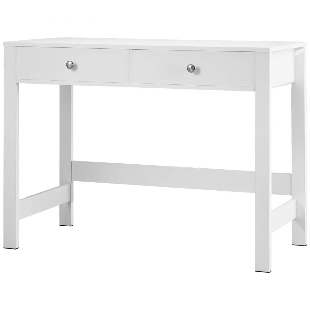 KLCH-02 - Compact White Kids' Desk with 2 Drawers for Organized Study
