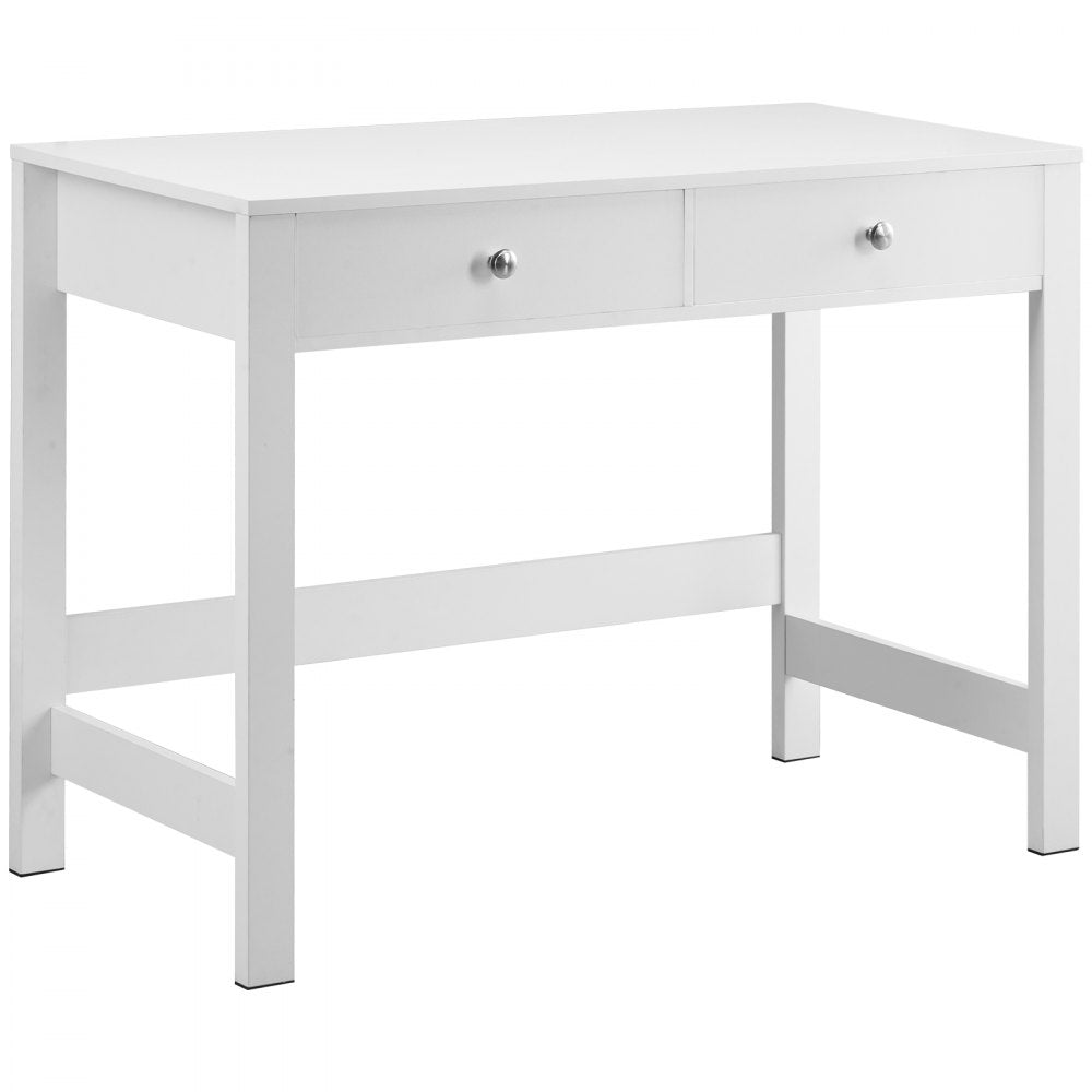 KLCH-02 - Compact White Kids' Desk with 2 Drawers for Organized Study