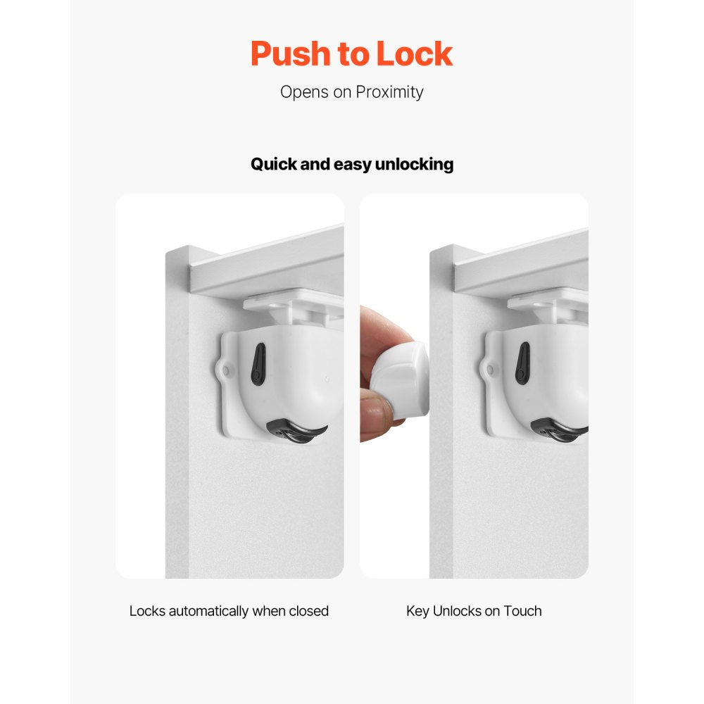 DC004-20+4 - Magnetic Child Safety Locks for Cabinets - 20 Pack