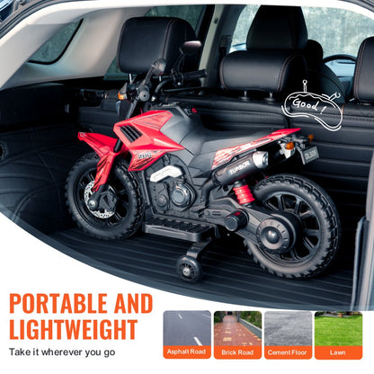 DLS-09 - 12V Kids Motorcycle with Bluetooth, LED Lights, Non-Slip Tires