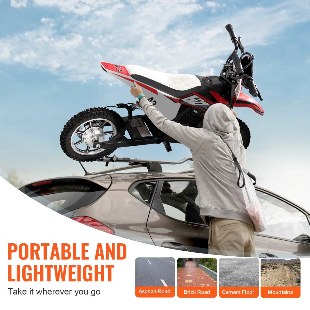 BDM-0938-B - 36V Kids Electric Motorcycle with Non-Slip Tires and Brake System