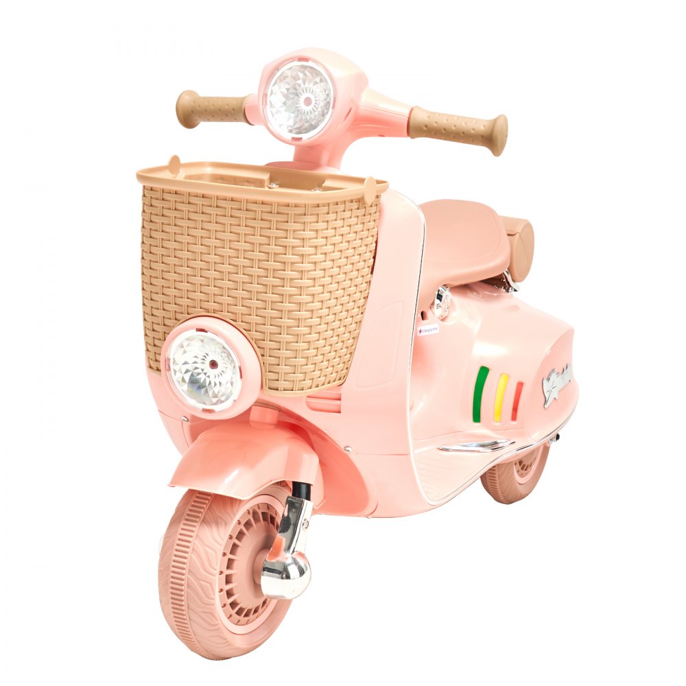 XW-02 - Kids 6V Electric Trike with LED Lights & Non-Slip Tires