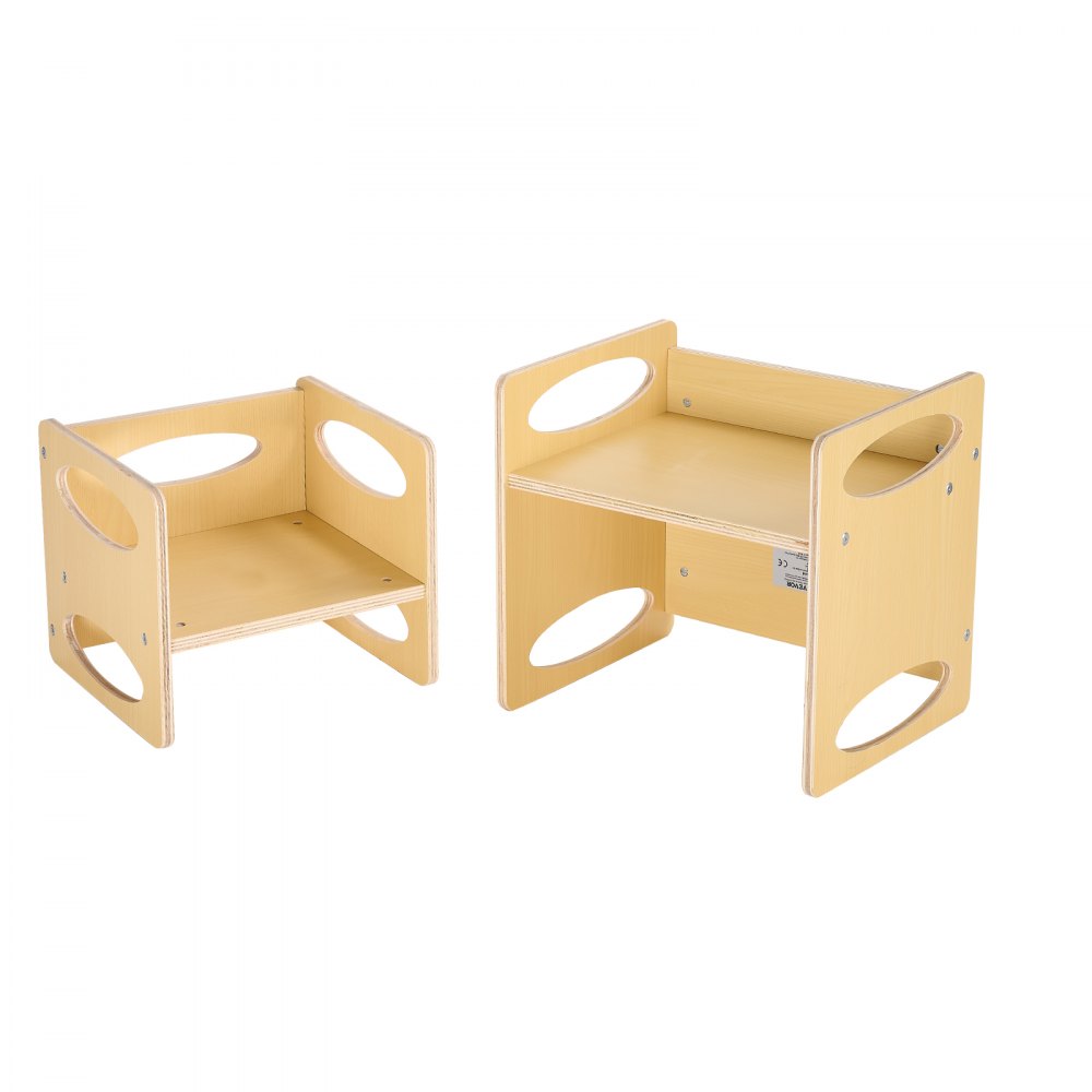 SYD03 - Durable Montessori Table & Chair Set, 15"x12" & Adjustable Heights