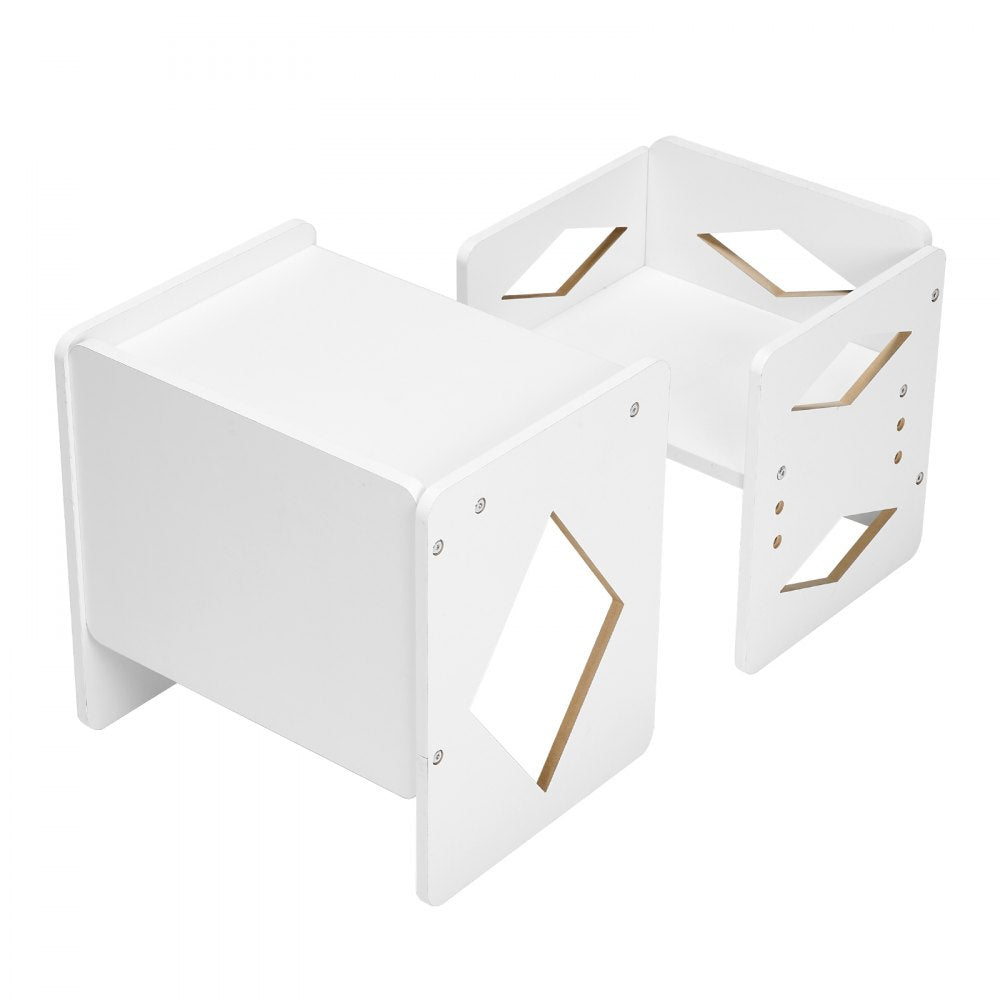 SYD04 - Montessori Set: Adjustable Weaning Table & Chair - 15.4"x12"x15"