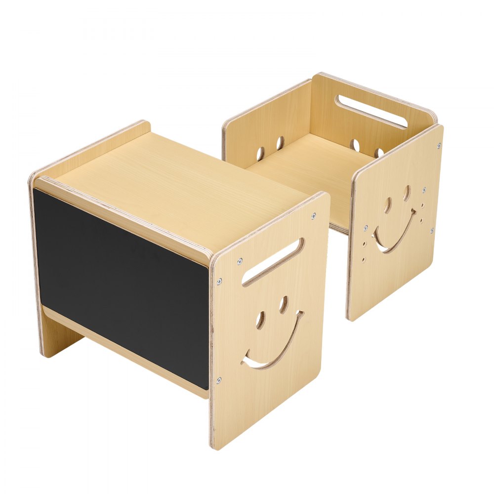 SYD01 - Adjustable Height Montessori Table and Chair Set with Chalkboard Surface