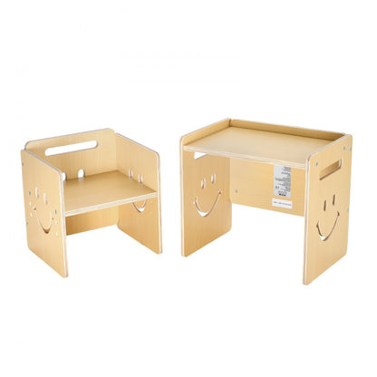 SYD01 - Adjustable Height Montessori Table and Chair Set with Chalkboard Surface