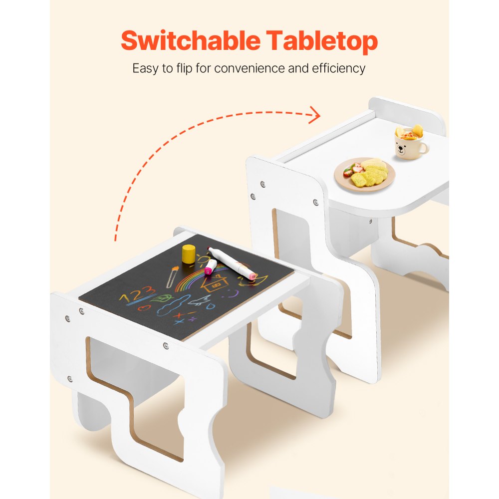SYD02 - Adjustable Montessori Weaning Set with Chalkboard Surface, 3 Heights