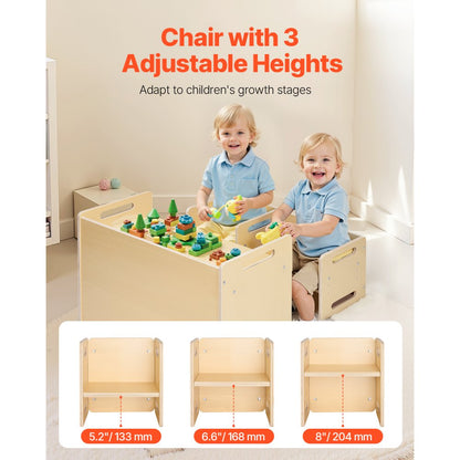 SYD05 - Montessori Table & Chair Set for Kids, 26.2"x14.2" Plywood
