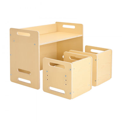 SYD05 - Montessori Table & Chair Set for Kids, 26.2"x14.2" Plywood