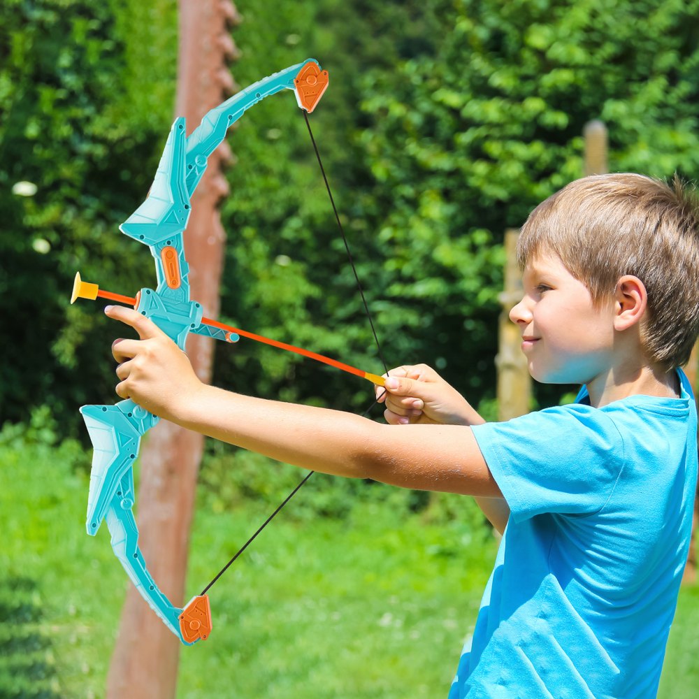 8009-5 - Kids' LED Bow & Arrow Set with Suction Cup Arrows and Target