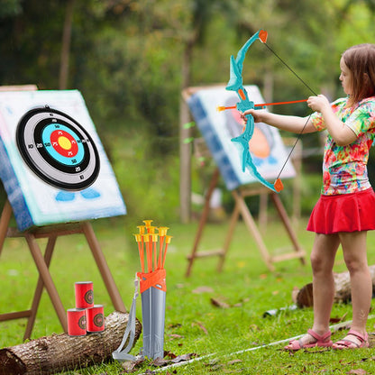8009-5 - Kids' LED Bow & Arrow Set with Suction Cup Arrows and Target