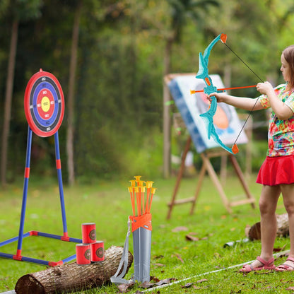 8009-3 - Kids' LED Bow & Arrow Set with Target & 10 Arrows