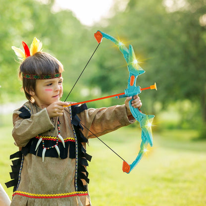 8009-3 - Kids' LED Bow & Arrow Set with Target & 10 Arrows