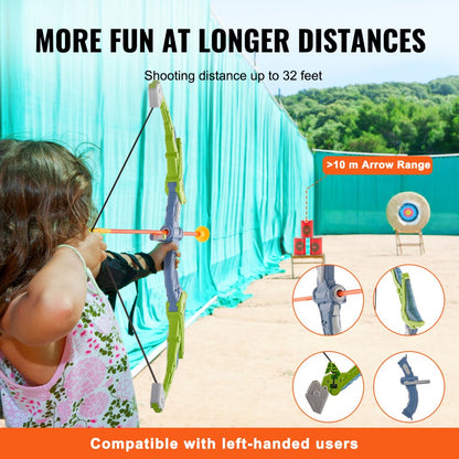 8009-2 - Kids LED Bow & Arrow Set with Target & 20 Arrows