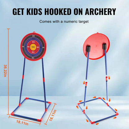 8009-2 - Kids LED Bow & Arrow Set with Target & 20 Arrows