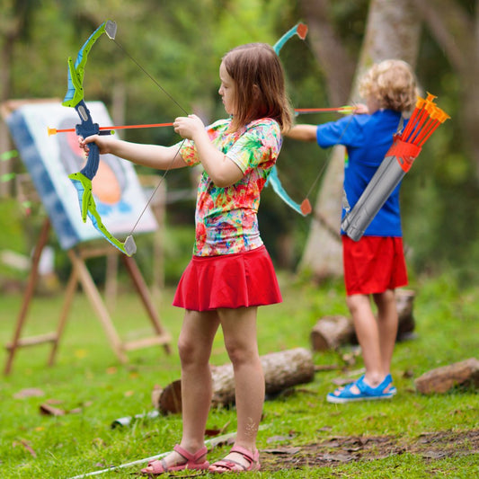8009-2 - Kids LED Bow & Arrow Set with Target & 20 Arrows