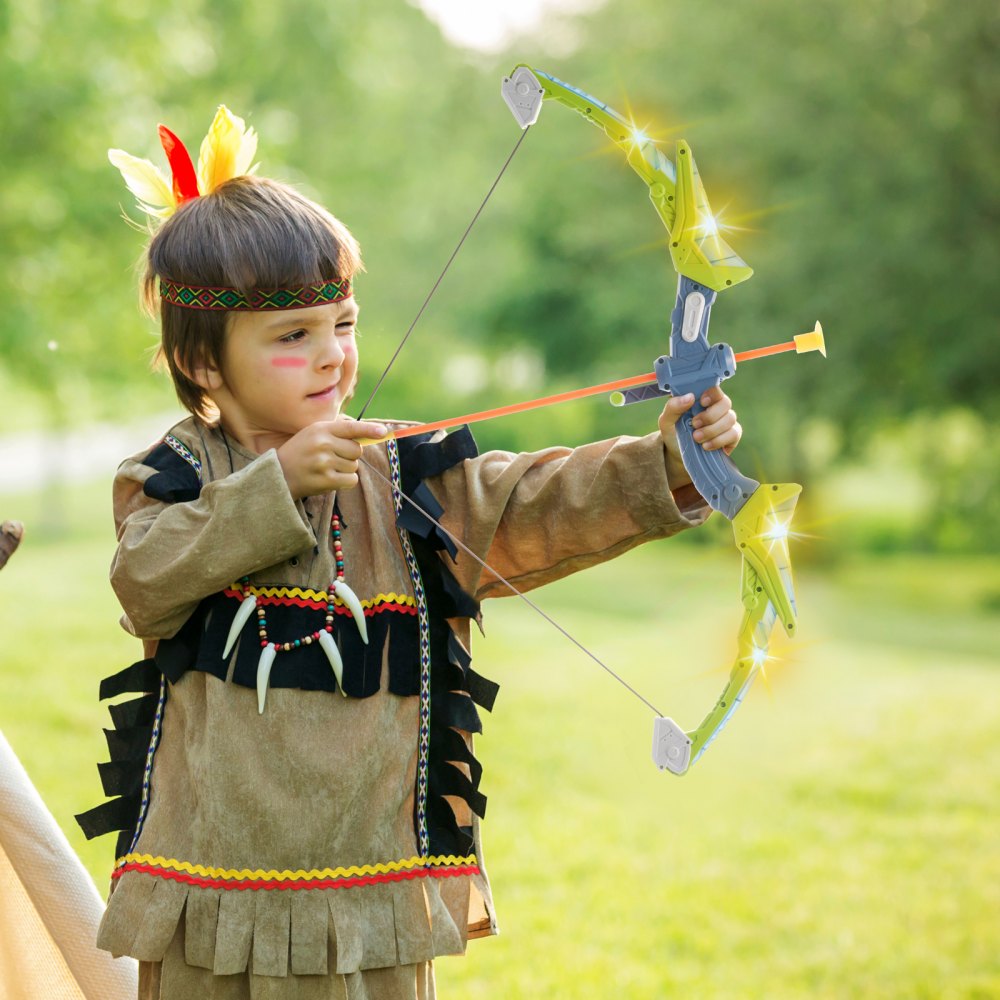 8009-2 - Kids LED Bow & Arrow Set with Target & 20 Arrows