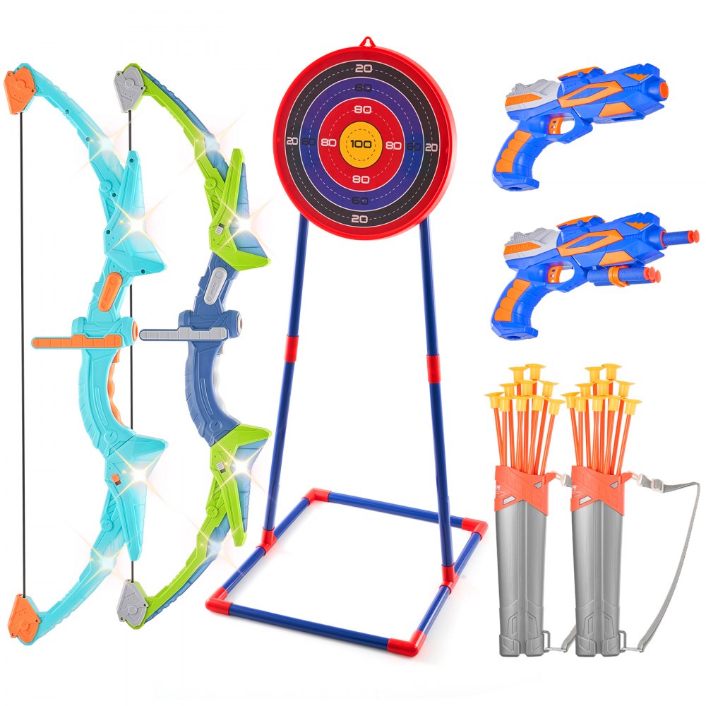 8009-1 - Complete Kids Bow and Arrow Set with Targets and Accessories