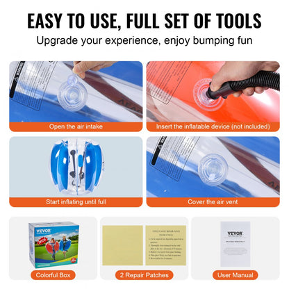 86002 - Durable 3FT Inflatable Bumper Balls, Waterproof PVC Party Fun