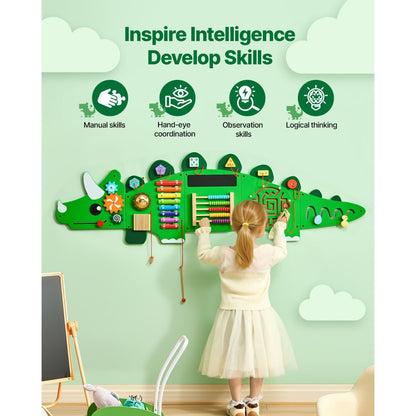 QG202409349 - Interactive Dinosaur Wall Panel for Ages 3-12