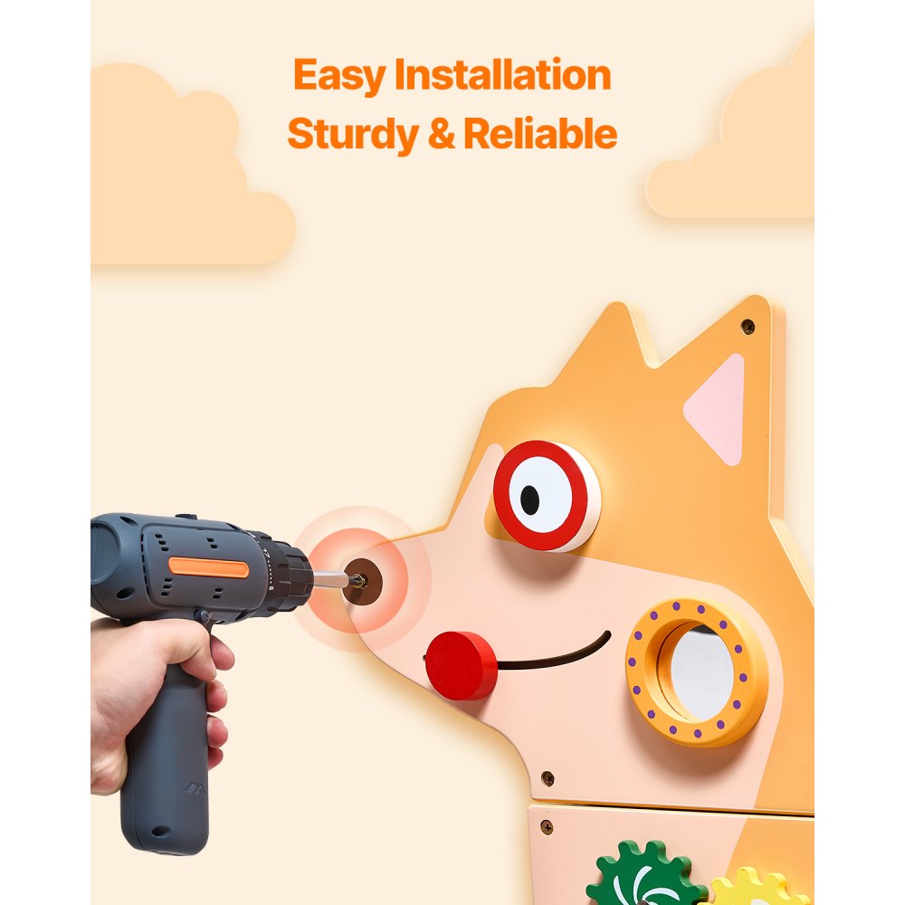 QG202409342 - Interactive Puppy Busy Board Panel for Kids Aged 3-12
