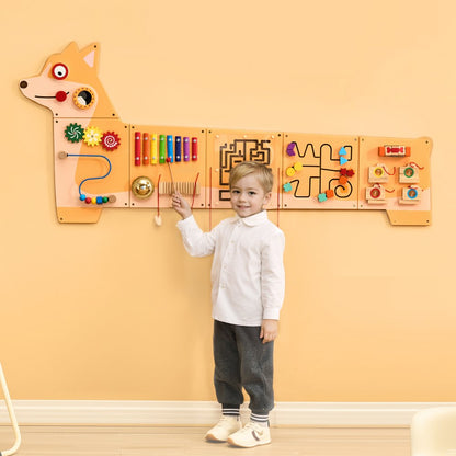 QG202409342 - Interactive Puppy Busy Board Panel for Kids Aged 3-12