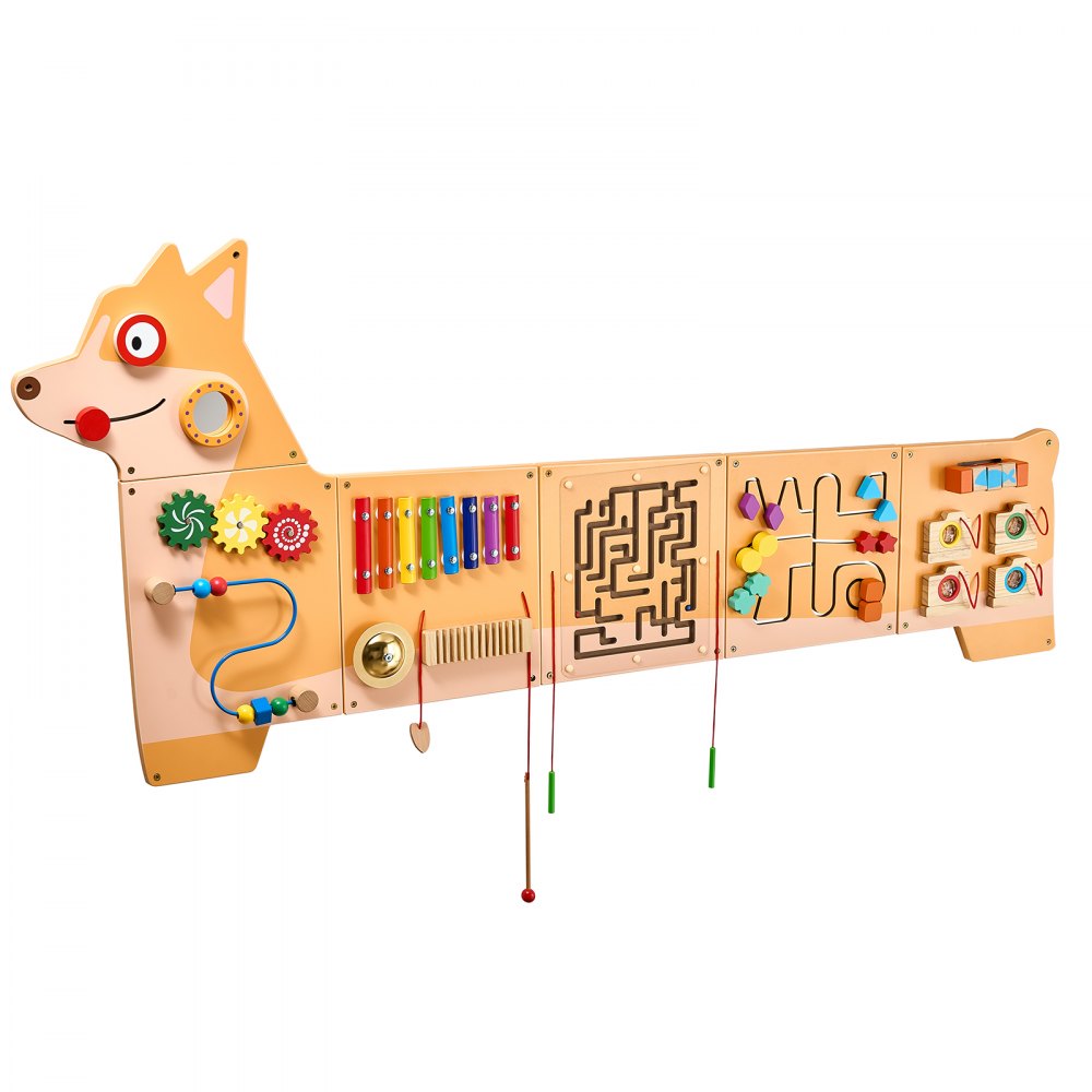 QG202409342 - Interactive Puppy Busy Board Panel for Kids Aged 3-12