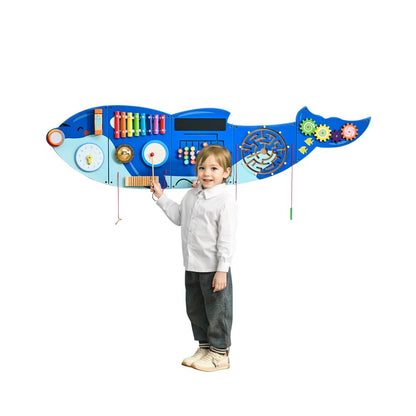 QG202408330 - 12-Activity Orca Busy Board for Kids' Engagement