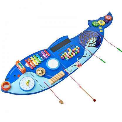 QG202408330 - 12-Activity Orca Busy Board for Kids' Engagement