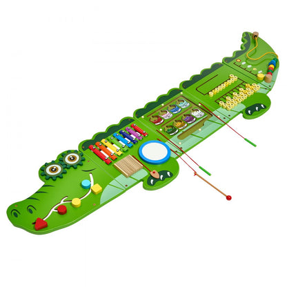 QG202409343 - Interactive Crocodile Wall Panel for Kids Ages 3-12