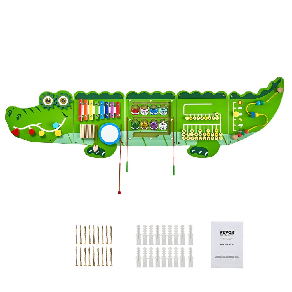 QG202409343 - Interactive Crocodile Wall Panel for Kids Ages 3-12