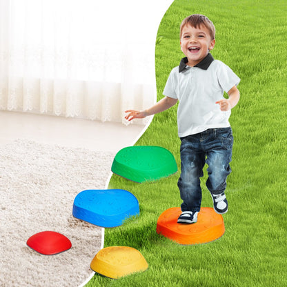 LY-2440 - Colorful Kids' Balance Stones with Non-Slip Safety Features