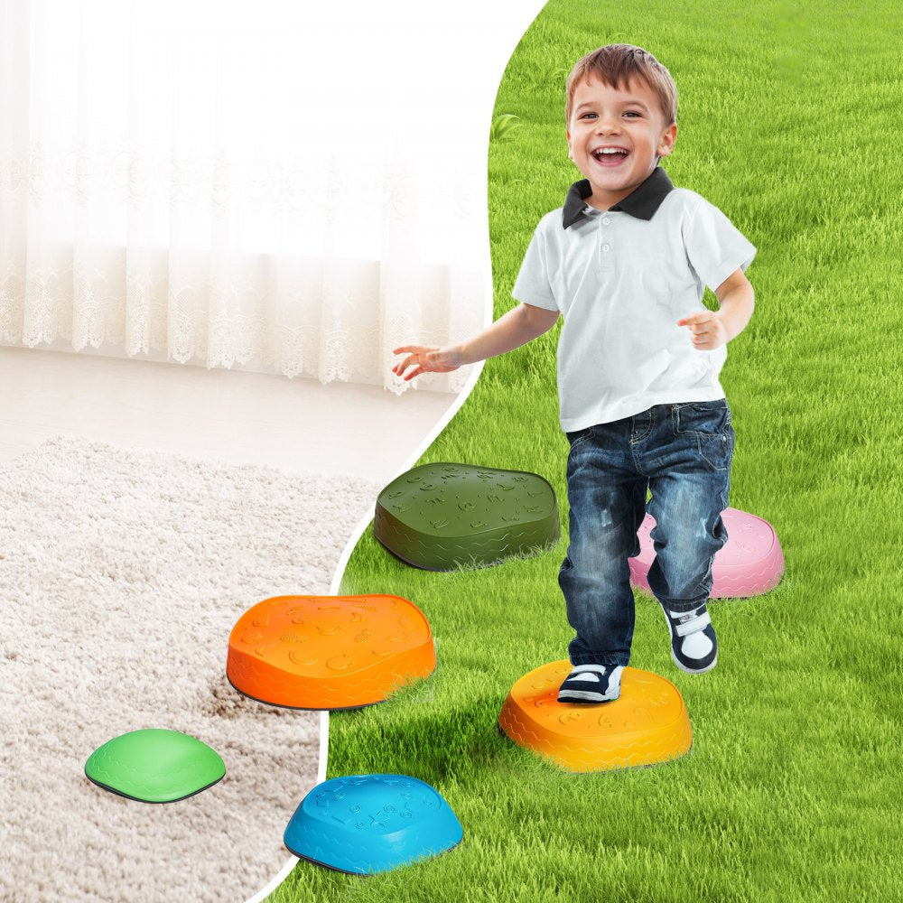 LY-2440 - Safe Colorful Kids Balance Stones with Non-Slip Design