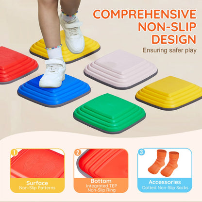 LY-0099A - Colorful Kids Stepping Stones for Balance & Fun Activities