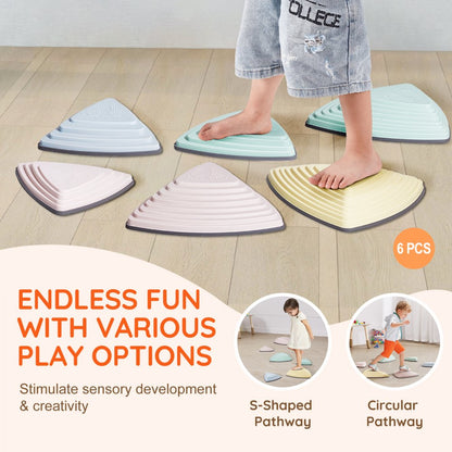 LY-26102 - Colorful Kids Stepping Stones for Balance Play & Skill Development