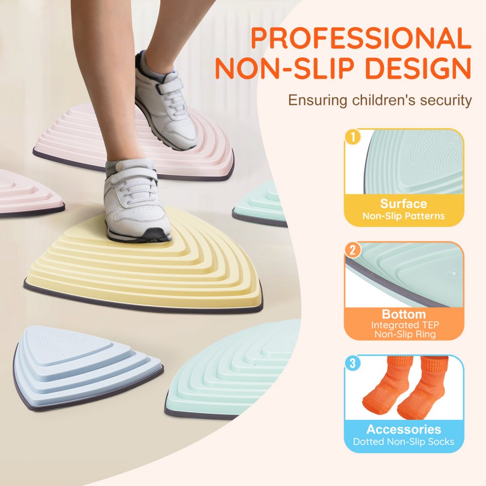 LY-26102 - Colorful Kids Stepping Stones for Balance Play & Skill Development