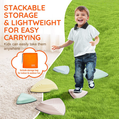 LY-26102 - Colorful Kids Stepping Stones for Balance Play & Skill Development