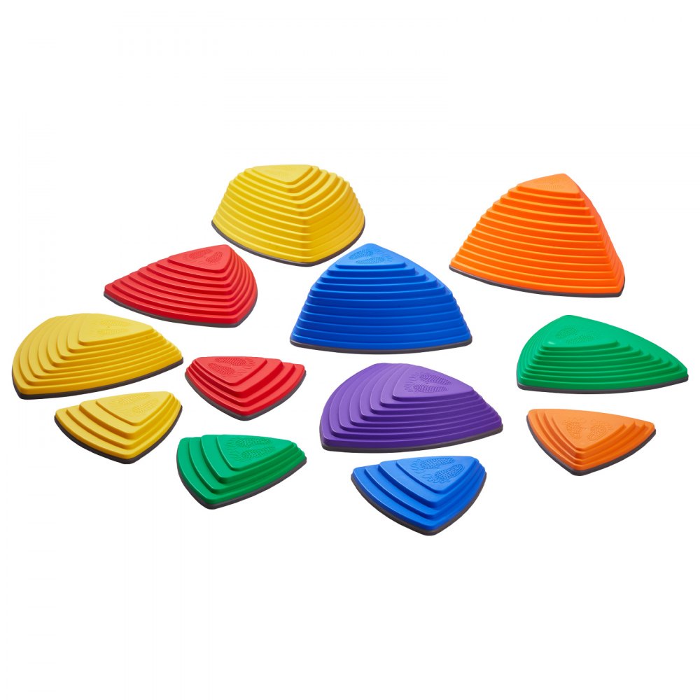 LY-26102 - Colorful Balance Stones for Kids - 12-Piece Set