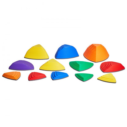 LY-26102 - Colorful Balance Stones for Kids - 12-Piece Set
