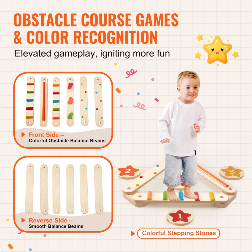 sx20221009 - Durable Kids Balance Stones for Obstacle Courses, Safe Play