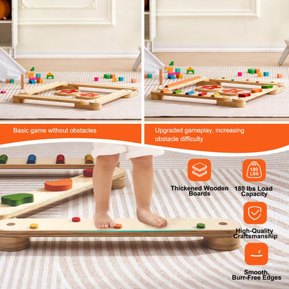 sx20221009 - Durable Kids Balance Stones for Obstacle Courses, Safe Play