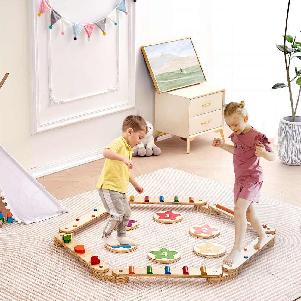 sx20221009 - Durable Kids Balance Stones for Obstacle Courses, Safe Play